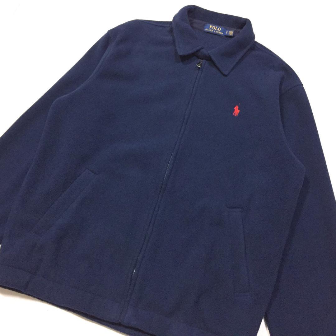 美品 ポロラルフローレン ベイポート フリース ジャケット ネイビー USサイズ