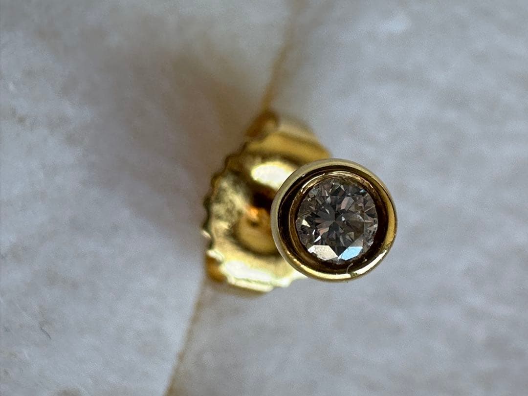 【値下げ】ティファニー K18ゴールド　バイザヤード ピアス　片耳のみ