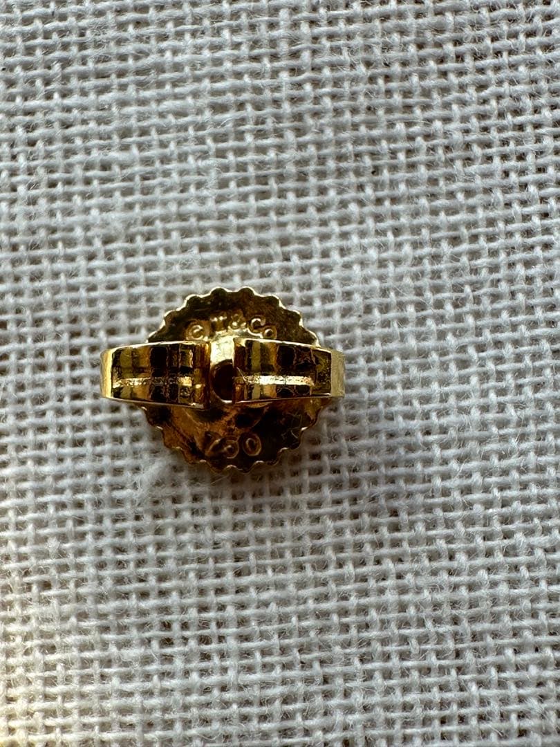 【値下げ】ティファニー K18ゴールド　バイザヤード ピアス　片耳のみ