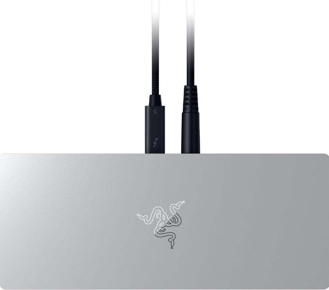 PCケーブル・コネクタ Razer Thunderbolt 5 Dock Mercury White