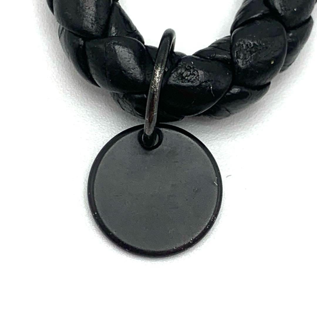 BOTTEGA VENETA キーリング キーホルダー イントレチャート 黒