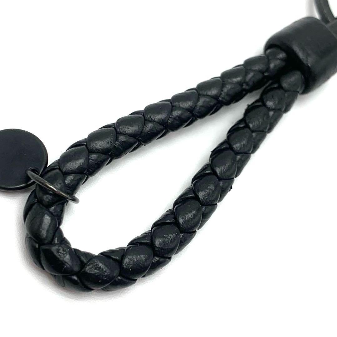 BOTTEGA VENETA キーリング キーホルダー イントレチャート 黒