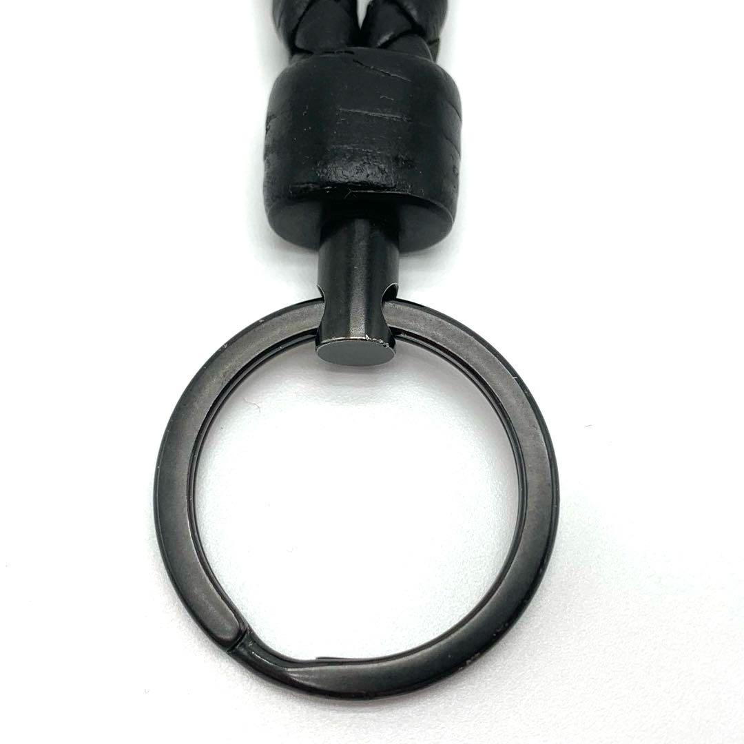 BOTTEGA VENETA キーリング キーホルダー イントレチャート 黒