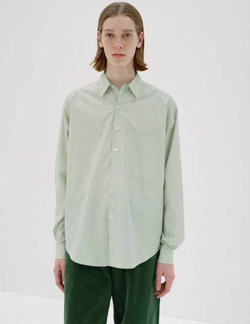 AURALEE WASHED FINX TWILL サイズ3 ライトグリーン