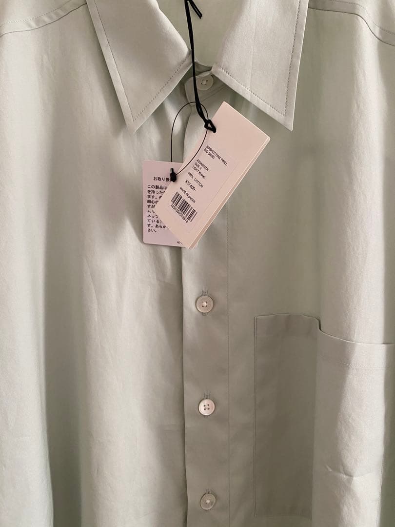 AURALEE WASHED FINX TWILL サイズ3 ライトグリーン