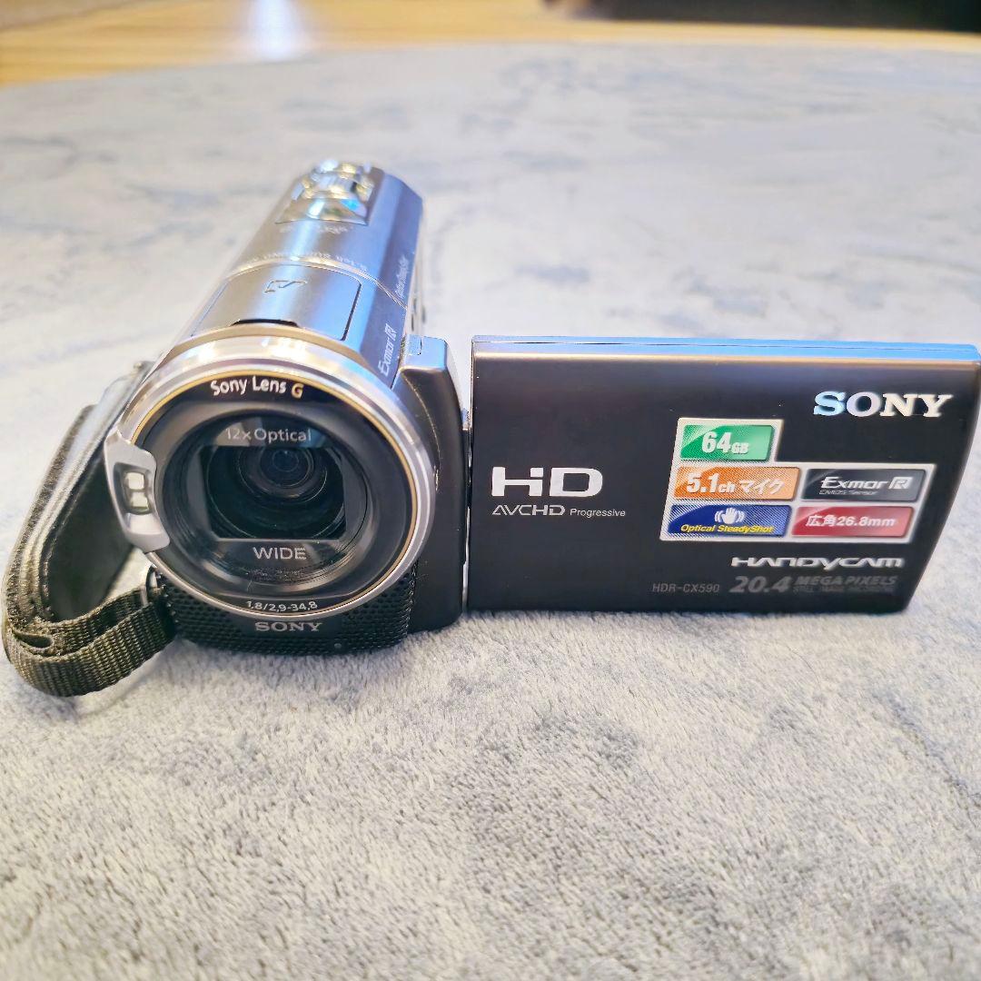 【美品中古】SONY HDR-CX590V ハンディカム