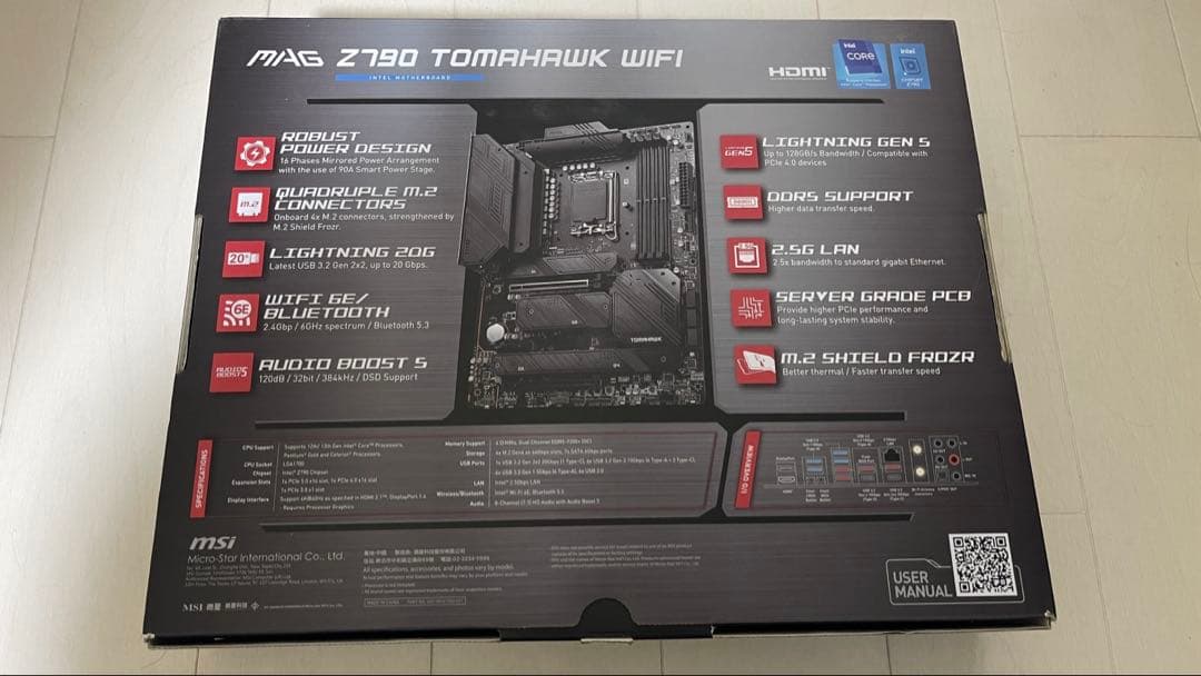 MSI Z790 TOMAHAWK WIFI マザーボード