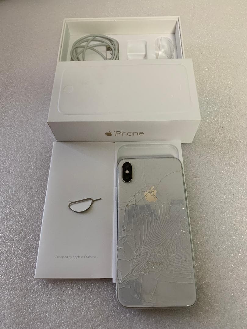 Apple iPhoneX 256GB simフリー(元箱付き)