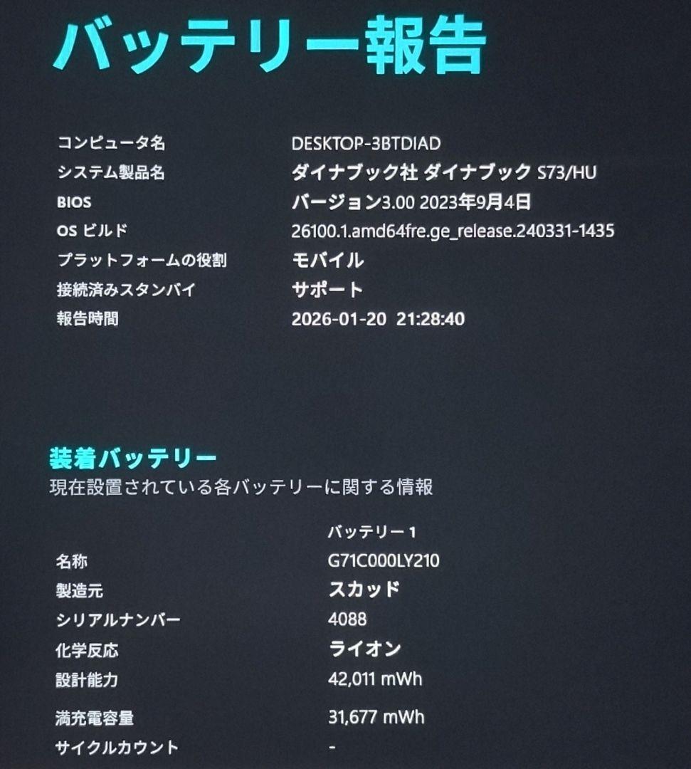 S73HU/11世代i5/SSD 256GB/16GB/FHD/13.3型④