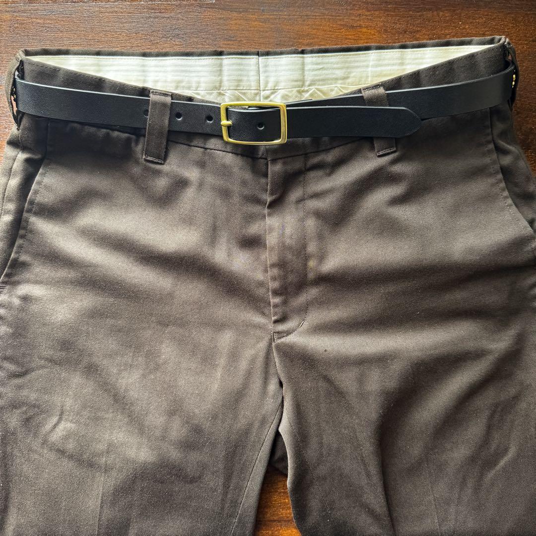 D*N様 スタッズナローベルトフラワーブラス23mm 32inch