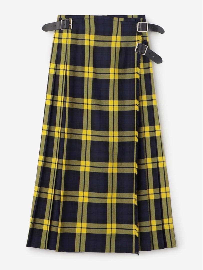 O'NEIL OF DUBLIN ウーステッドウール ロングキルトスカート 8