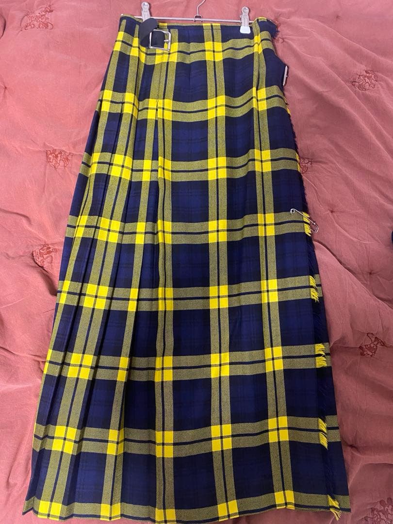 O'NEIL OF DUBLIN ウーステッドウール ロングキルトスカート 8