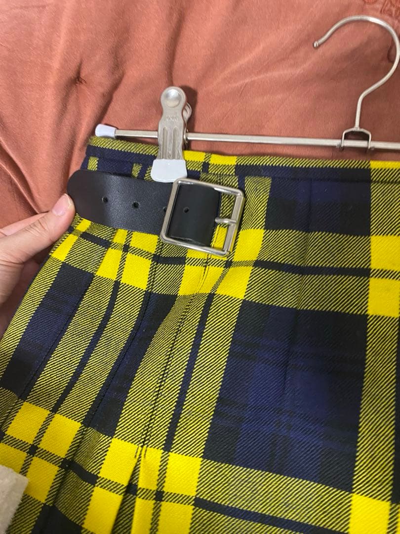 O'NEIL OF DUBLIN ウーステッドウール ロングキルトスカート 8