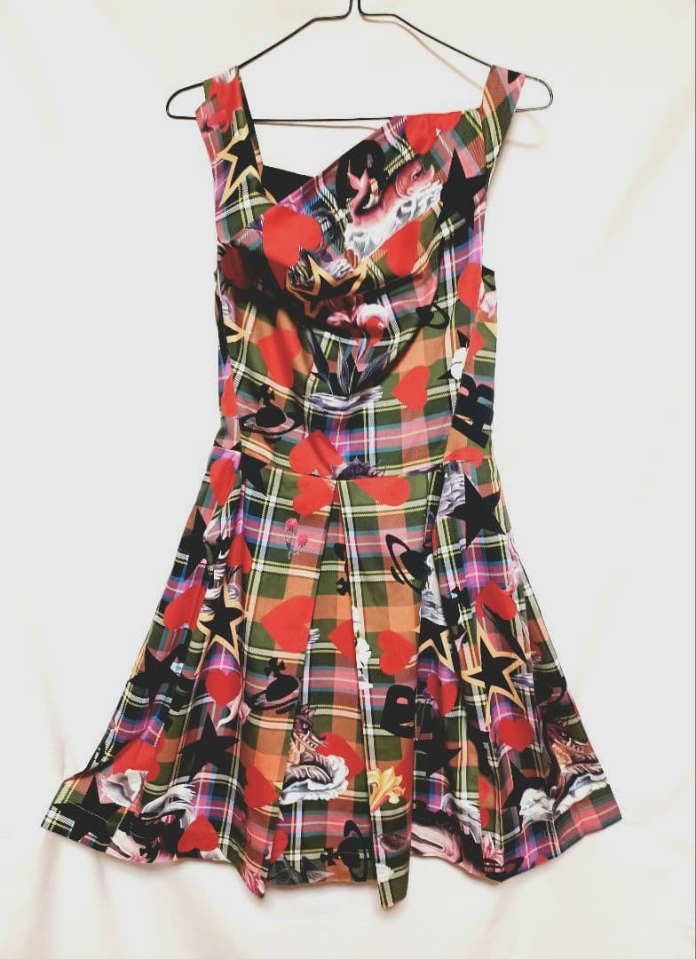 ヴィヴィアンウエストウッド　90sレア完売品！シーモンスター柄ワンピースサイズL