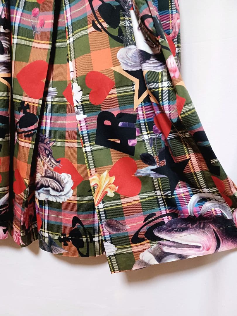 ヴィヴィアンウエストウッド　90sレア完売品！シーモンスター柄ワンピースサイズL