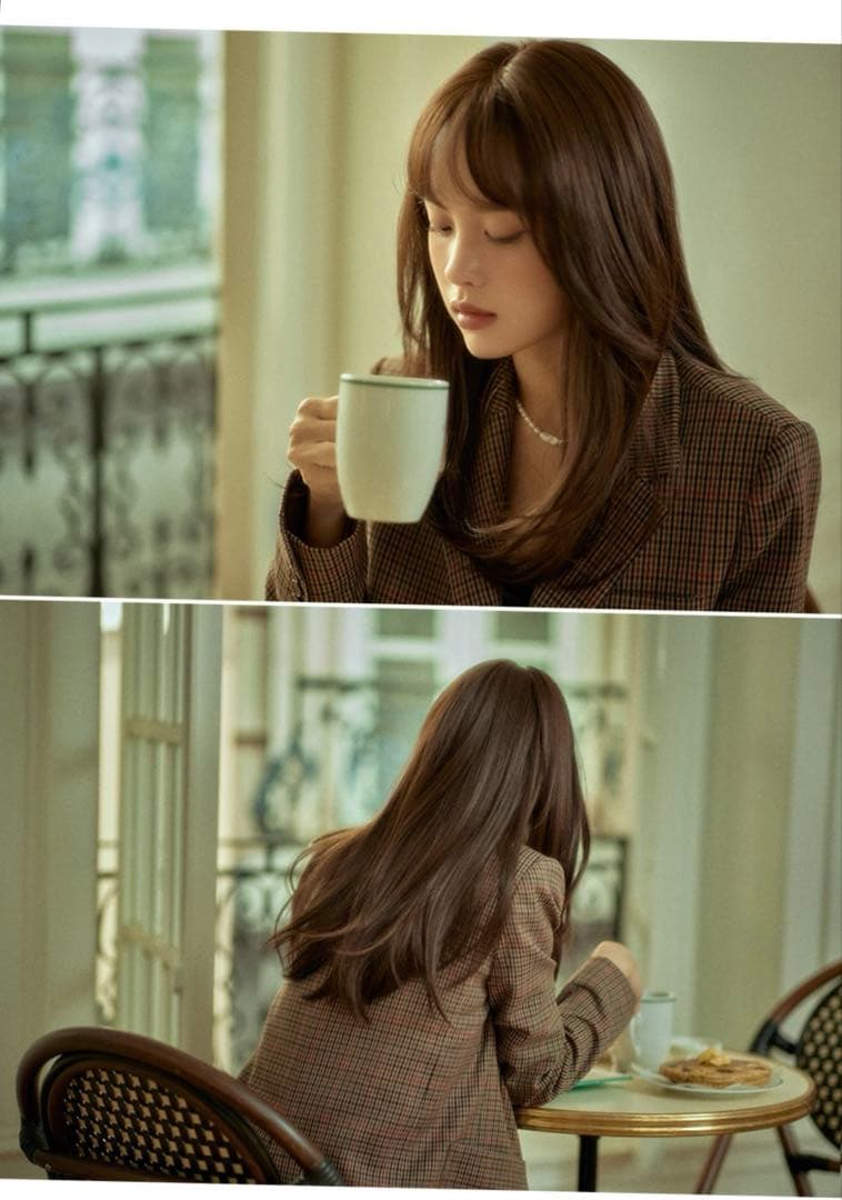 総手植えフルウィッグ　ロングミディアム　ハグパーマ（モースト原系）