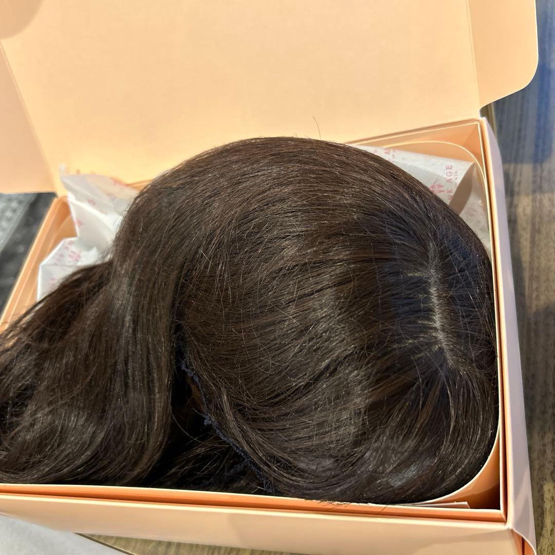 総手植えフルウィッグ　ロングミディアム　ハグパーマ（モースト原系）