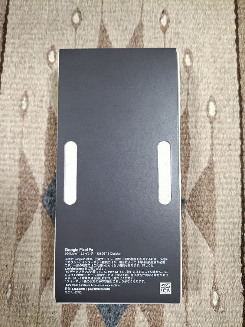 Google Pixel 9a 128GB Obsidian　新品未使用