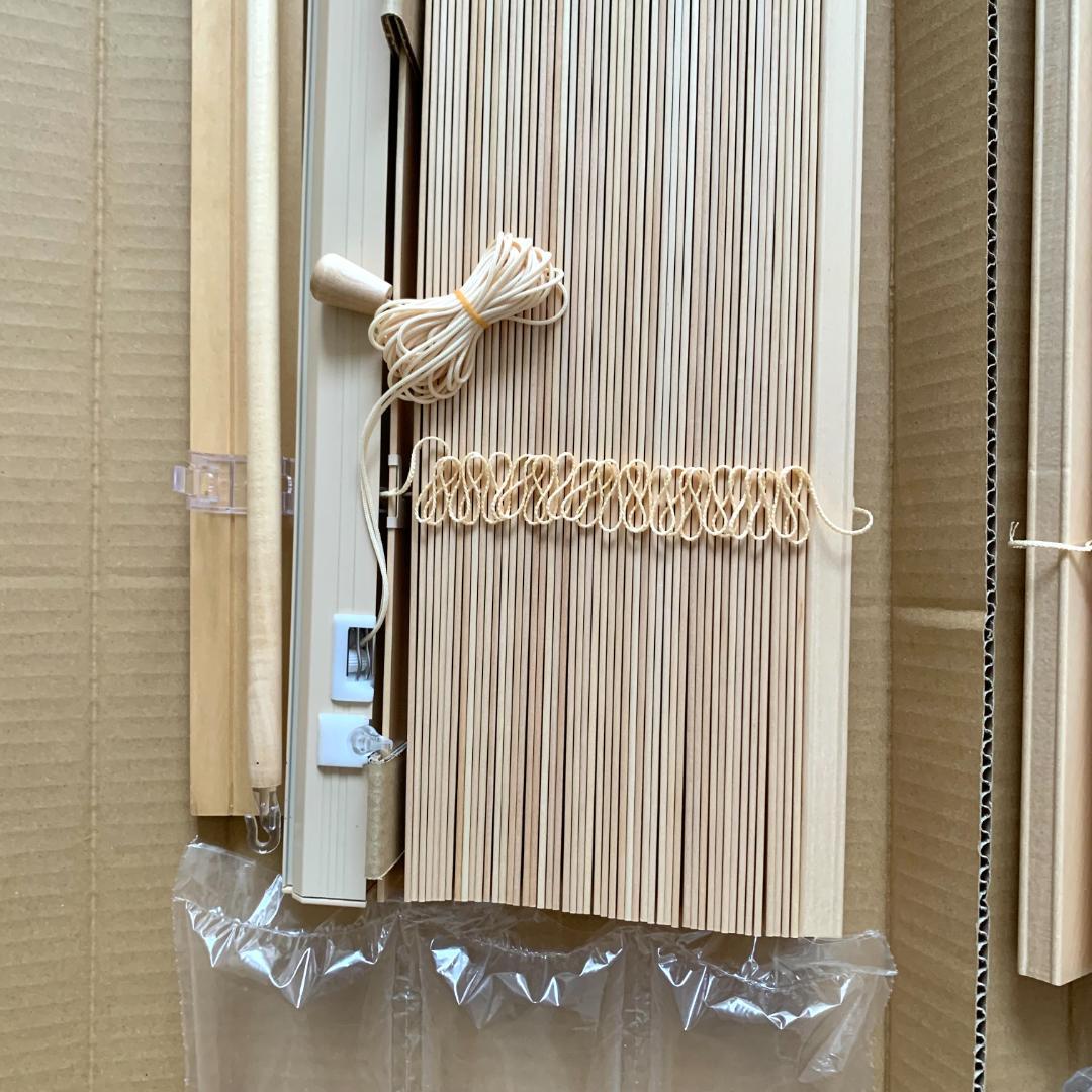 【美品】日本製・天然木 ウッドブラインド モクホーム 2個セット