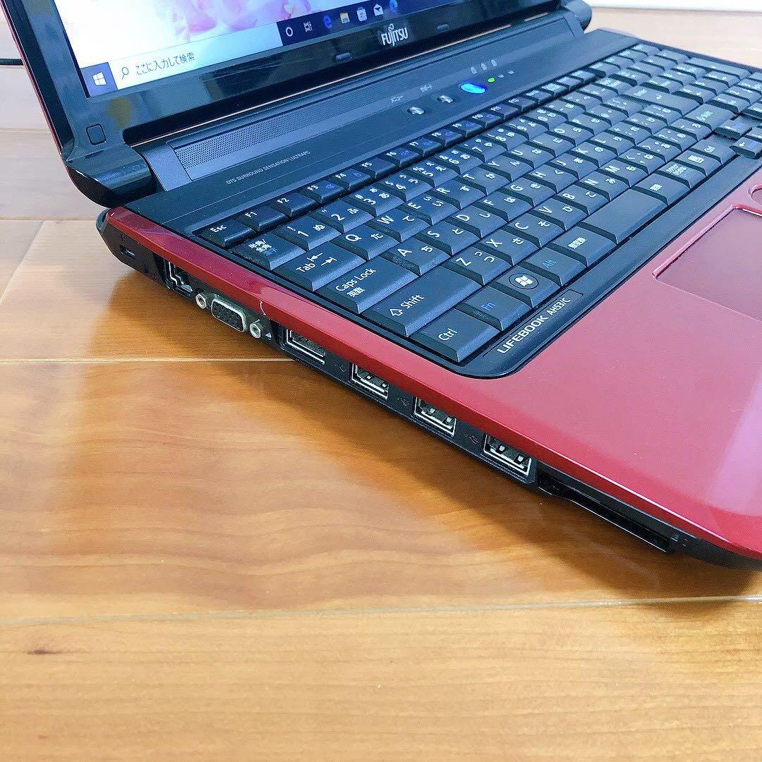 *15 ❤女性に人気♪きれいなルビーレッド❤️ノートパソコン　ジャンク品