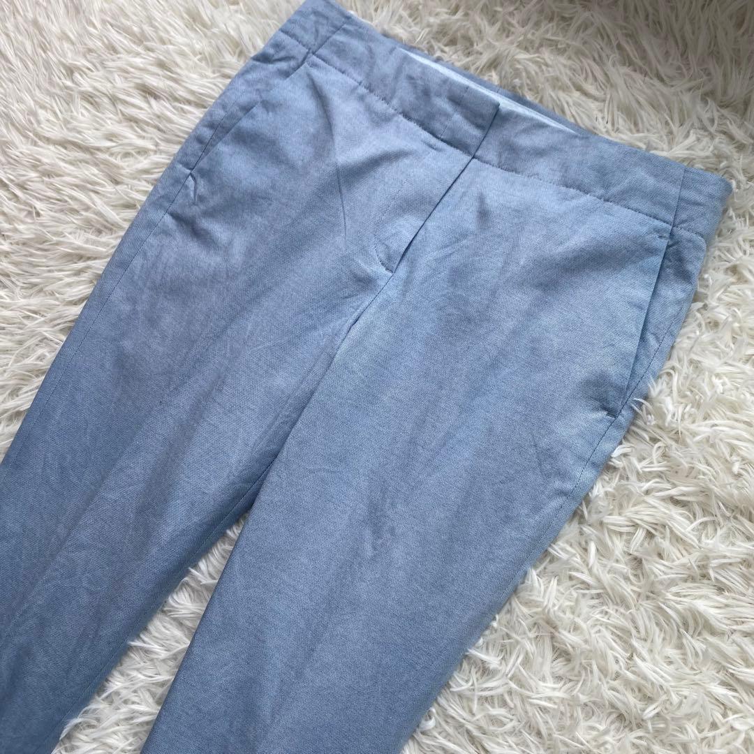 theory×SHIPS リネン混 ノーカラージャケット パンツスーツ M