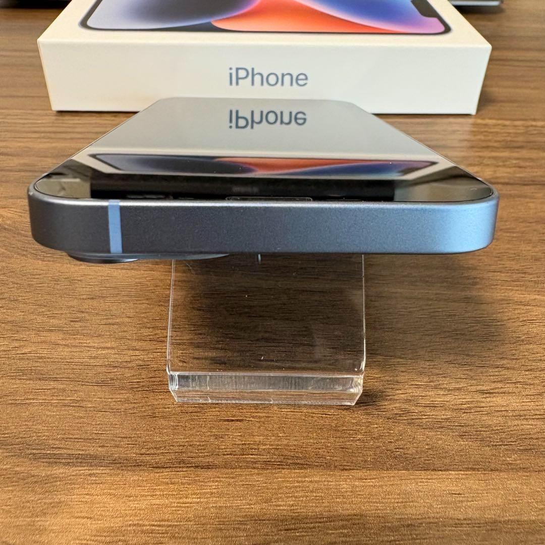 iPhone 14 256GB ブルー　SIMフリー　箱付き　充電ケーブル