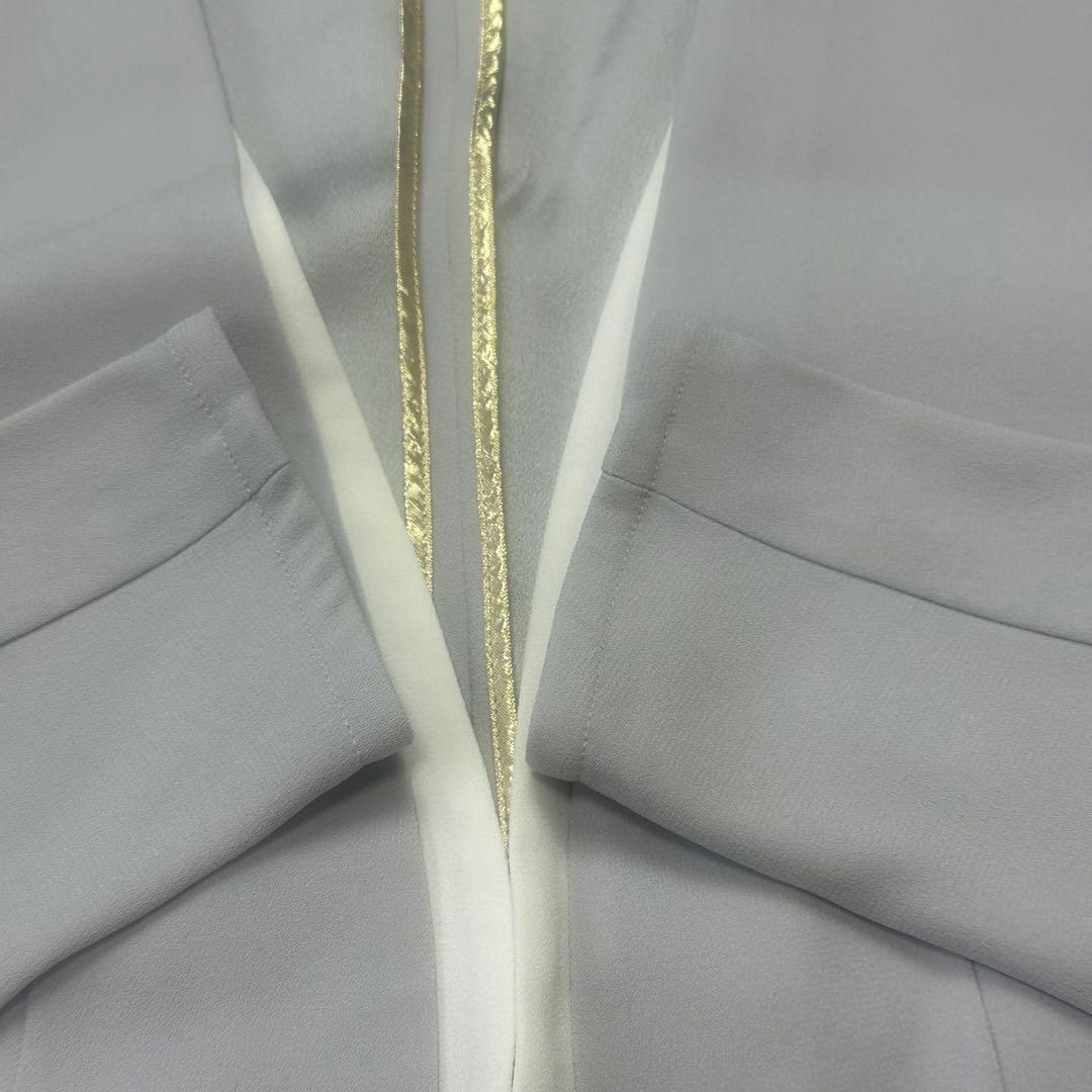 現行品♡ベイジ　Cindy ダブルカラージャケット　パンツスーツ　グレー　2