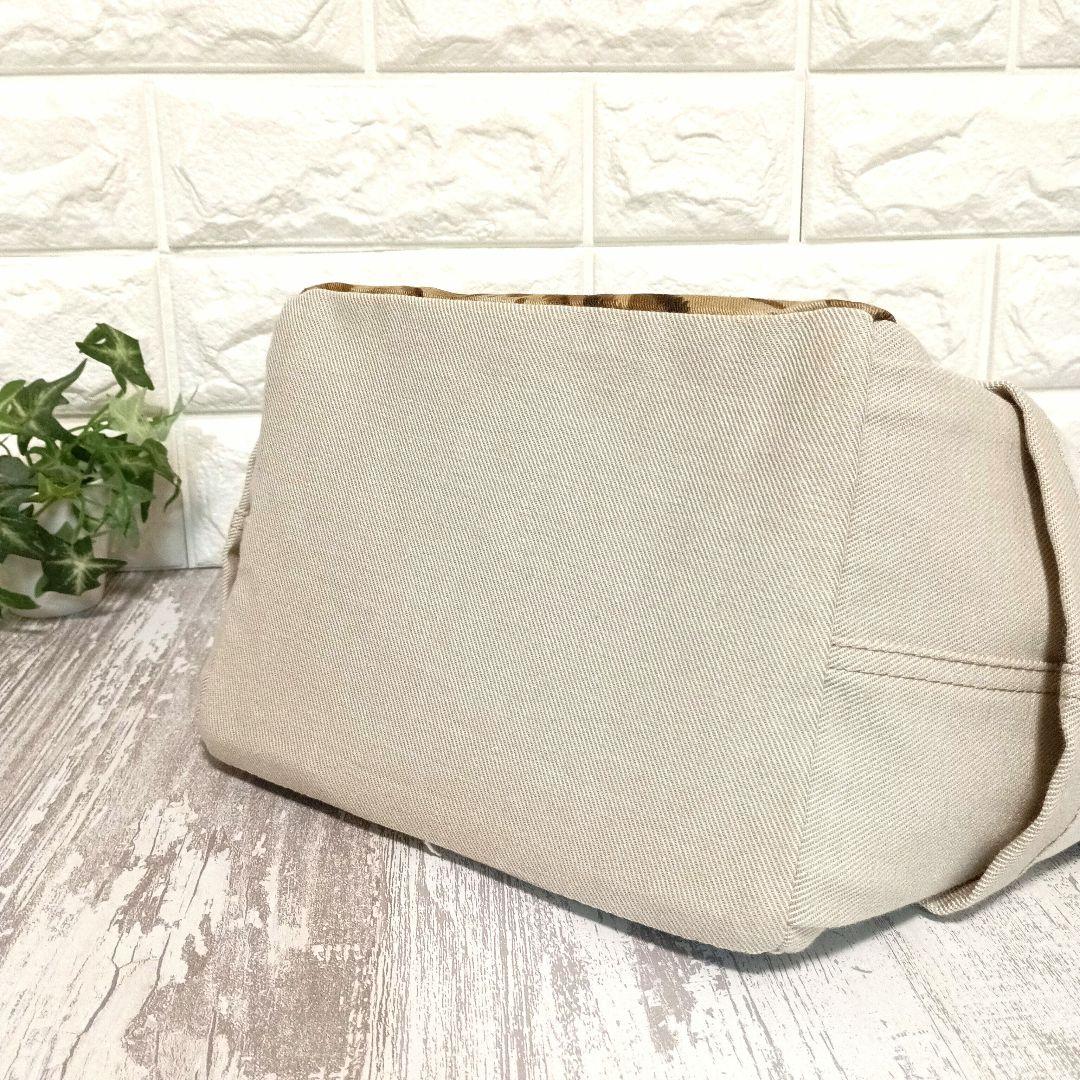 リメイクデニム★サイドポケットトートバッグ leopard＋l