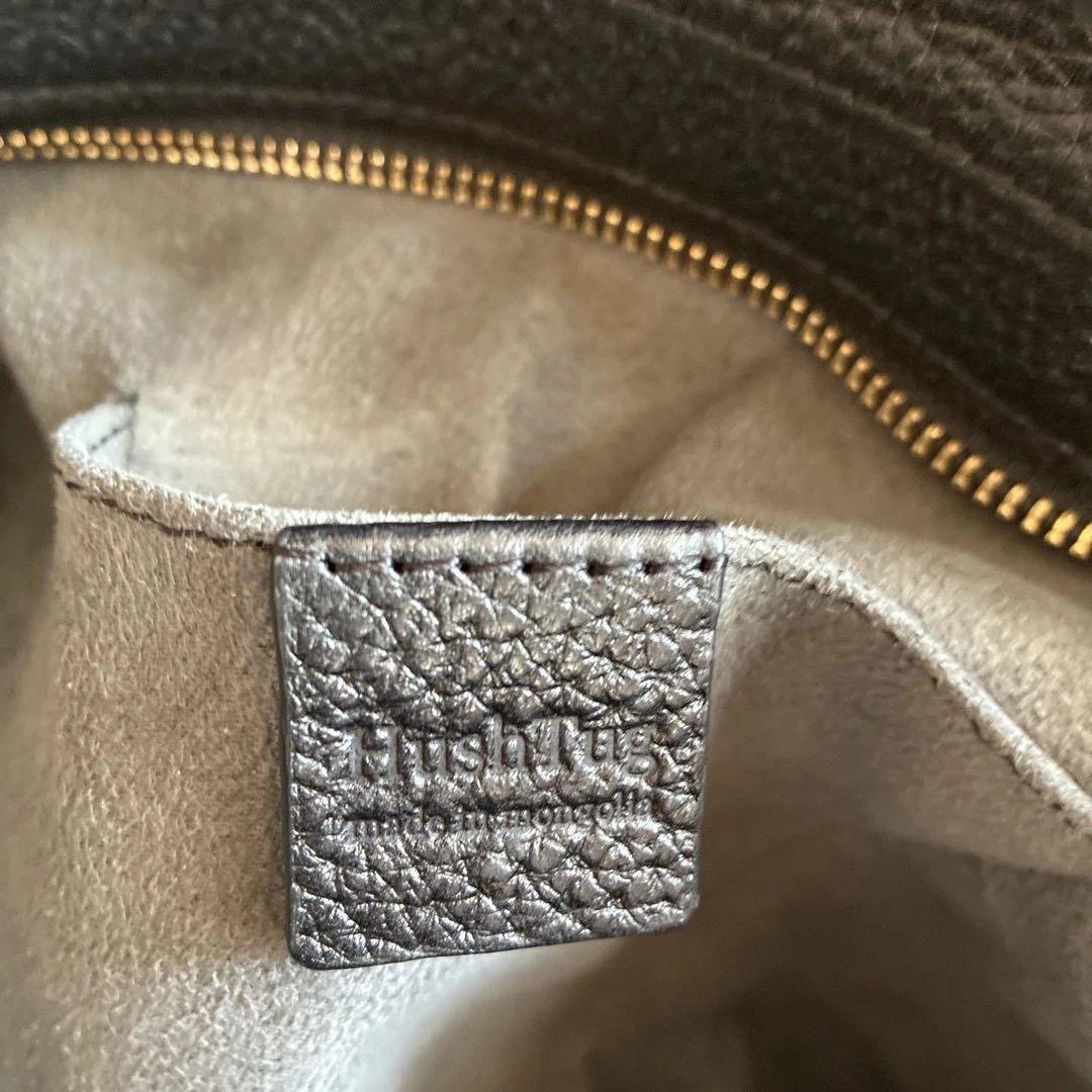 ハッシュタグ　ブラック レザートートバッグ