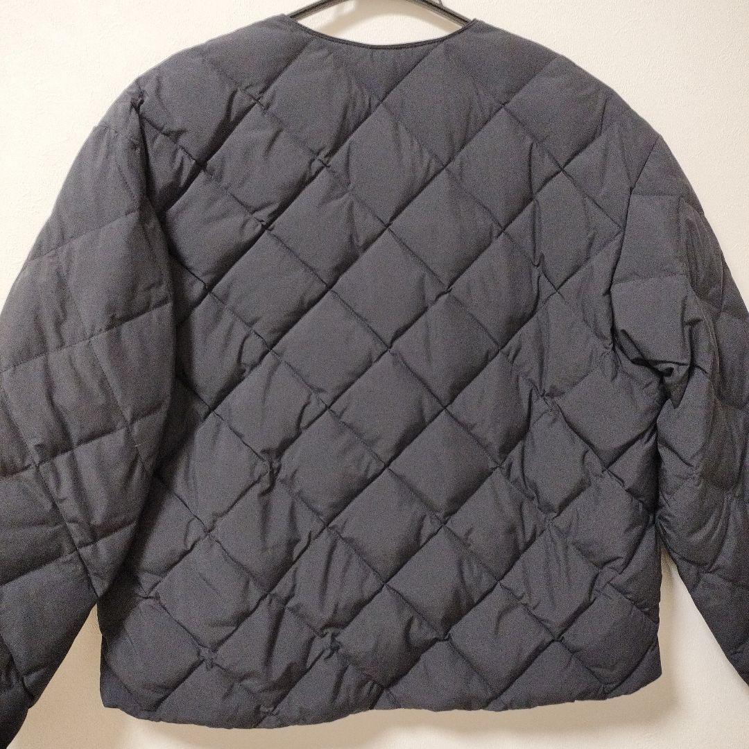 TAION×UNFILO キルティングダウンショート丈ブルゾン　S　濃紺