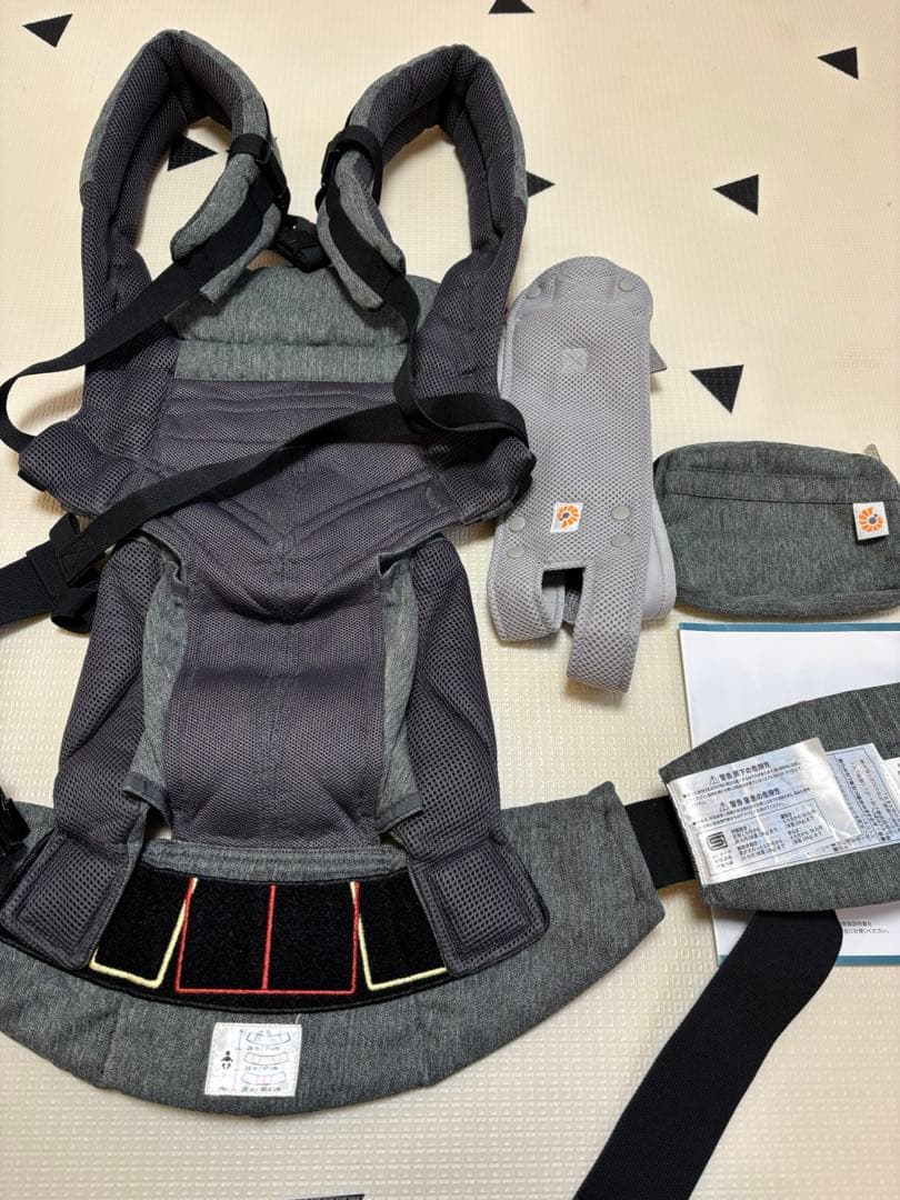 26日限りのお値下げ！【ほぼ新品✨】エルゴ　オムニ　360 クールエアー　グレー