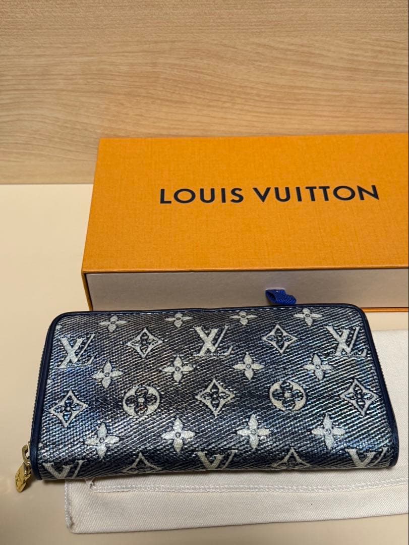 レ*オ様 【美品】LOUIS VUITTON ジャガードジッピーウォレット 長財