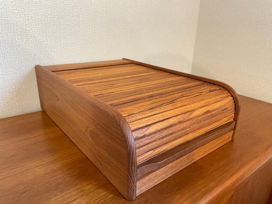 北欧デンマーク ヴィンテージ KALMAR社 チーク材 ロールトップボックス