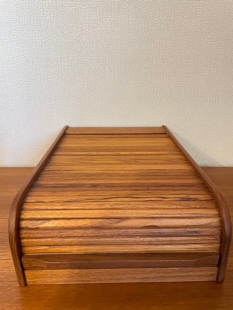 北欧デンマーク ヴィンテージ KALMAR社 チーク材 ロールトップボックス