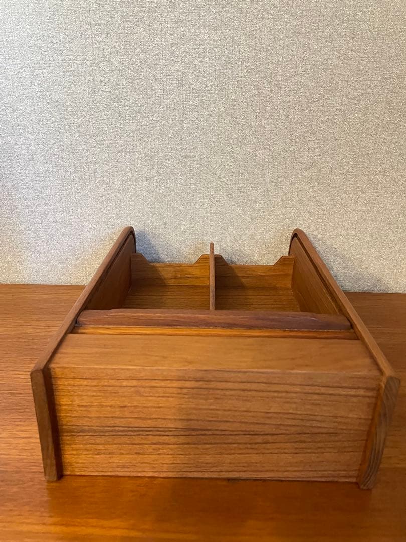 北欧デンマーク ヴィンテージ KALMAR社 チーク材 ロールトップボックス