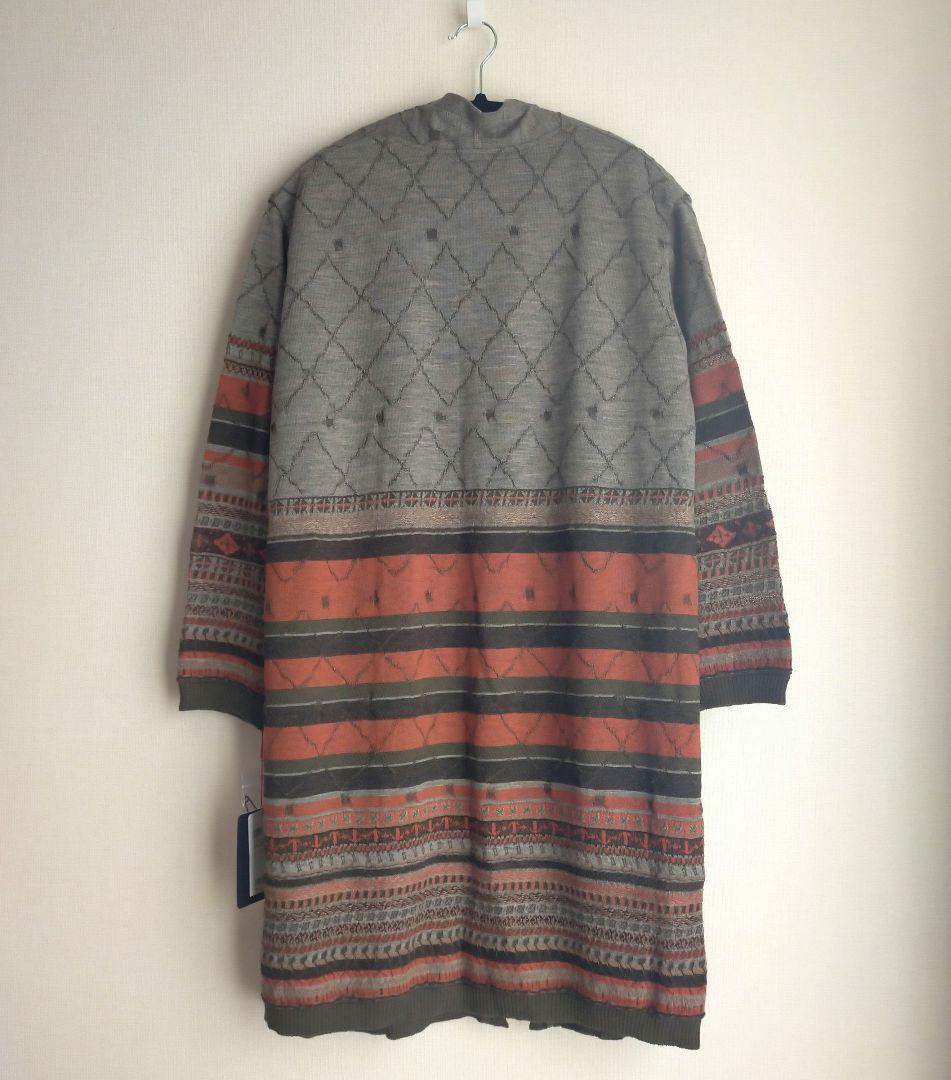 新品未使用 FUGAFUGAジャガードニットカーディガン ウールリネン