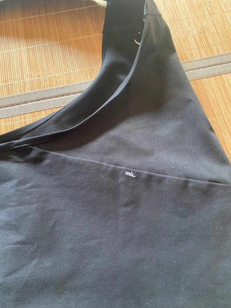 【美品】 mu_ POSTMAN BAG / BLACK ポストマン バッグ