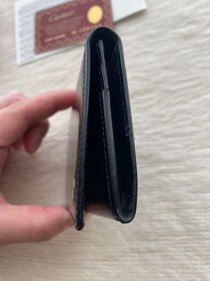 Cartier ブラック レザー 名刺入れ