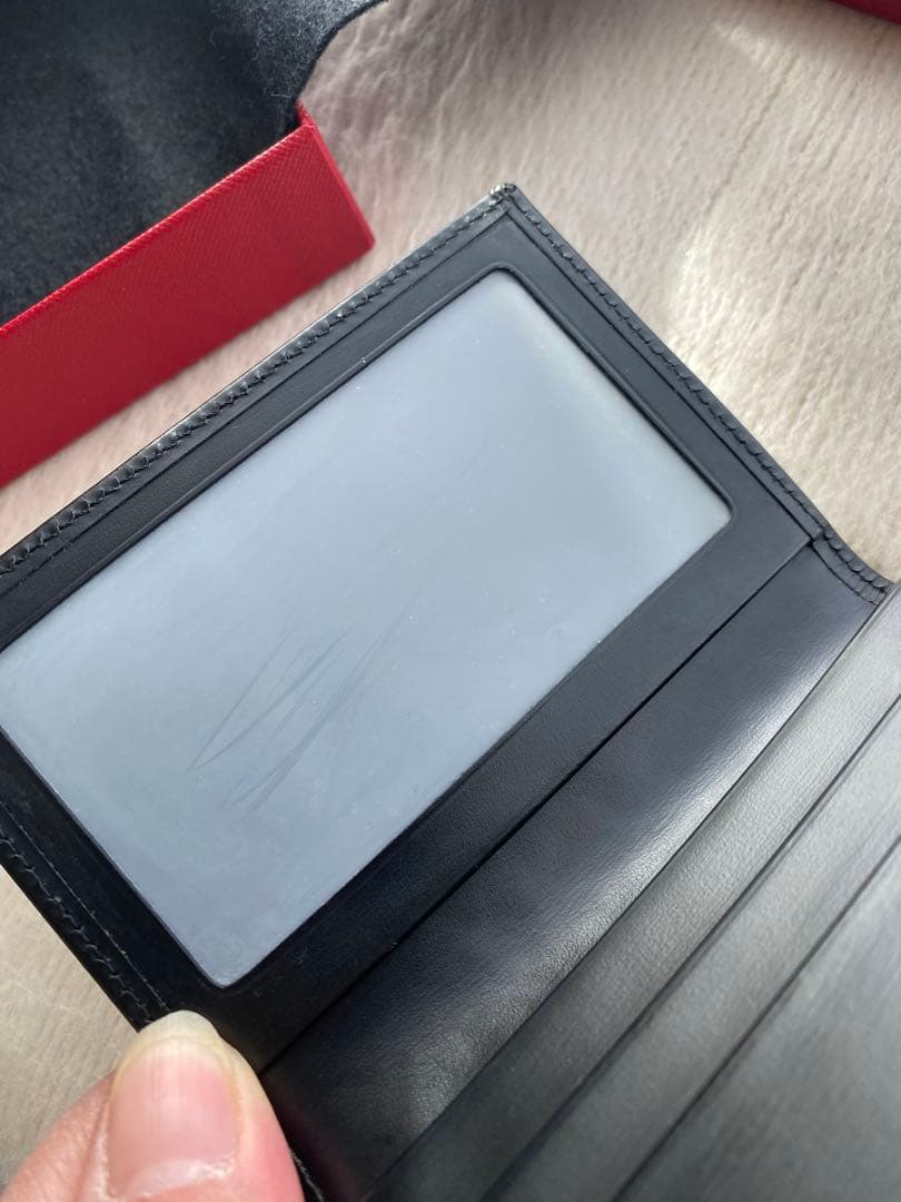 Cartier ブラック レザー 名刺入れ