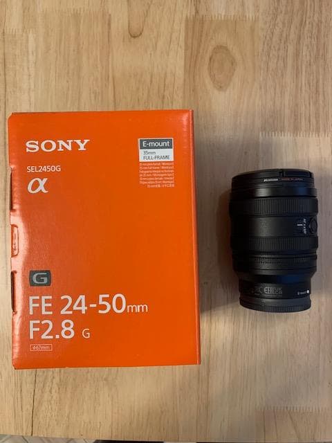 未使用 SONY SEL2450G FE 24-50mm F2.8 G レンズ