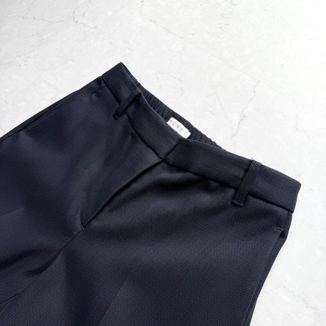 美品 プラステ スーツ セットアップ ノーカラー パンツ M ウォッシャブル