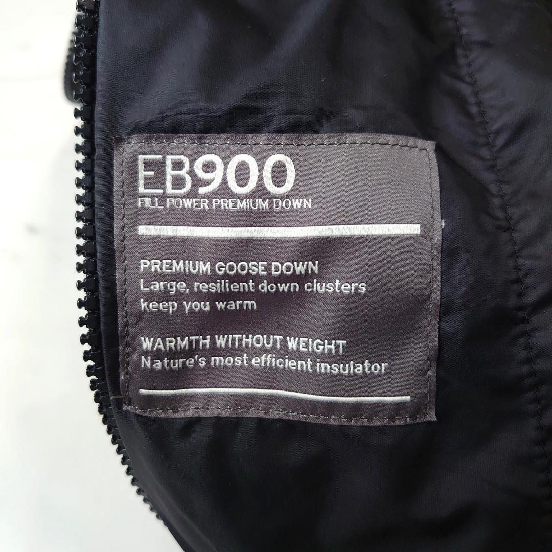 Eddie Bauer フーディーダウンコート EB900 ミドル ブラック M