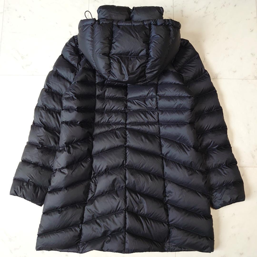 Eddie Bauer フーディーダウンコート EB900 ミドル ブラック M