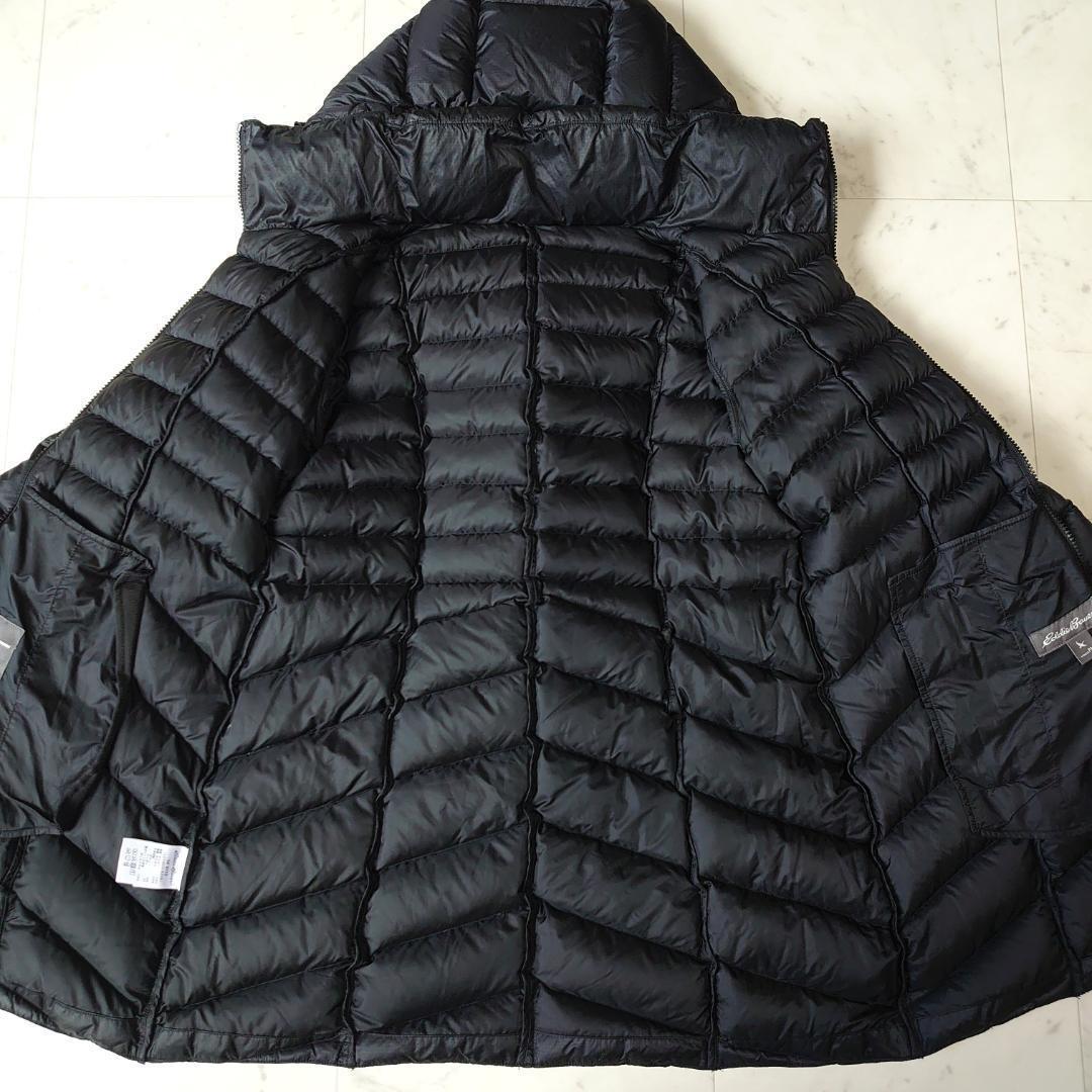 Eddie Bauer フーディーダウンコート EB900 ミドル ブラック M