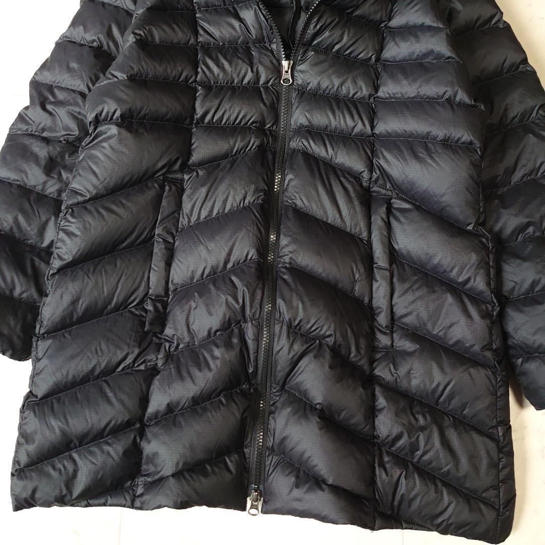 Eddie Bauer フーディーダウンコート EB900 ミドル ブラック M