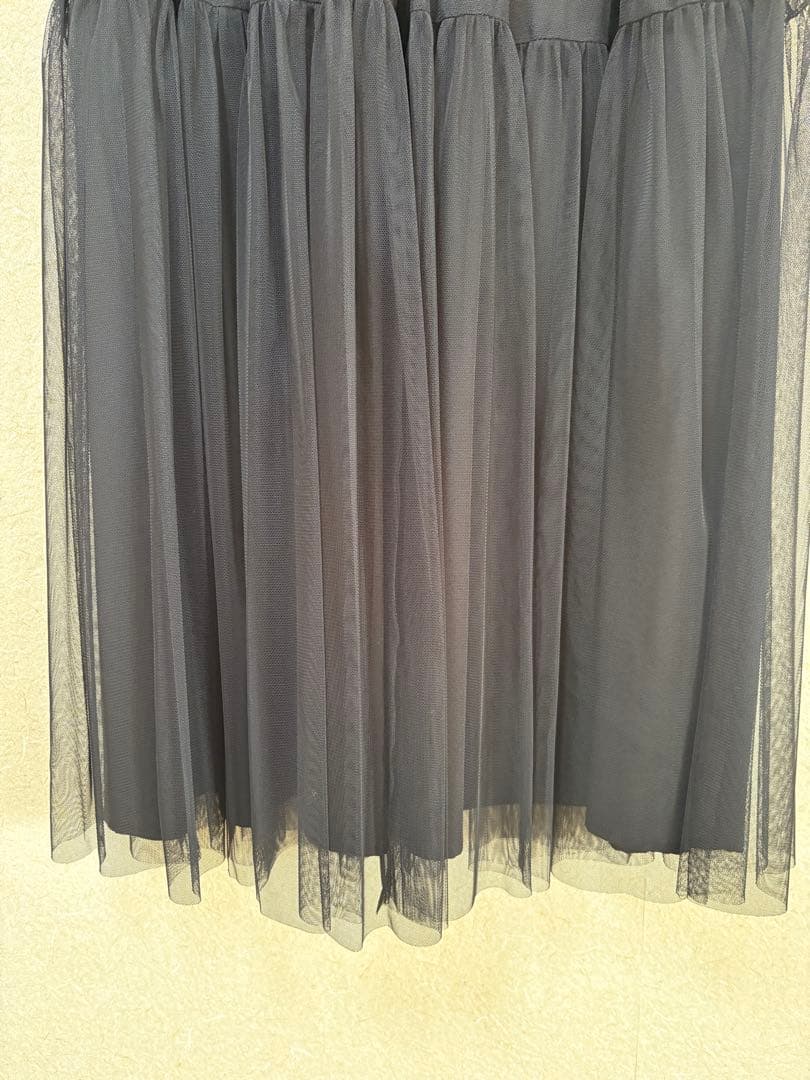 チュールハイネックワンピース