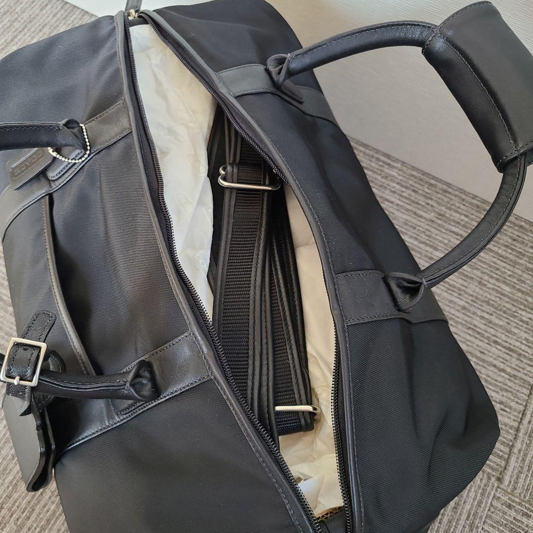 新品　COACH コーチ ボストンバッグ 5497 レザー ナイロン 斜め掛け