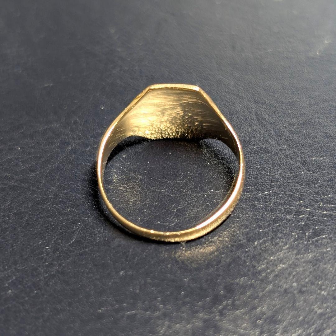 UK K9 ゴールド シグネットリング モノグラム 17号 1959年