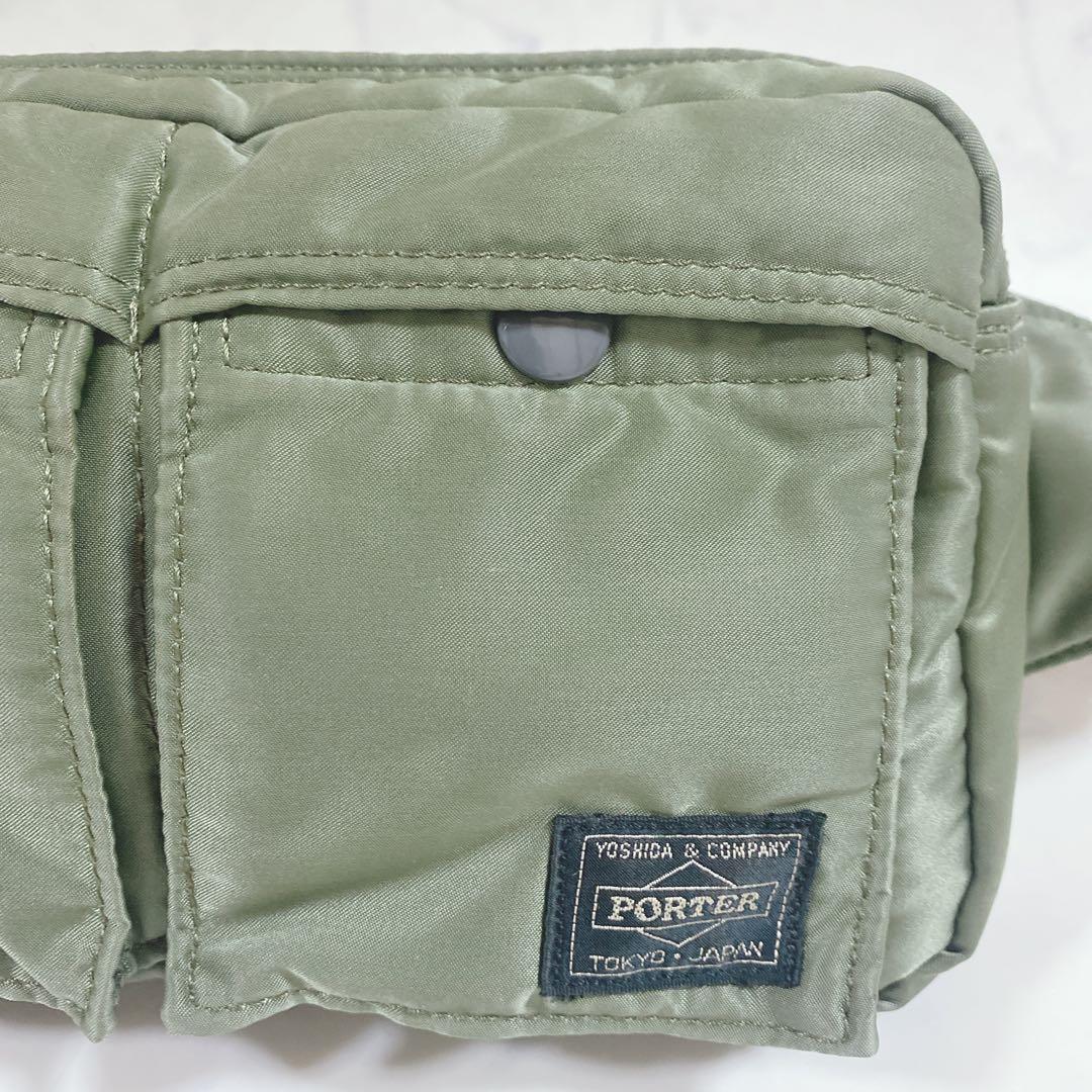 ポーター　PORTER　タンカー　ボディバッグ　斜めがけ　 セージグリーン