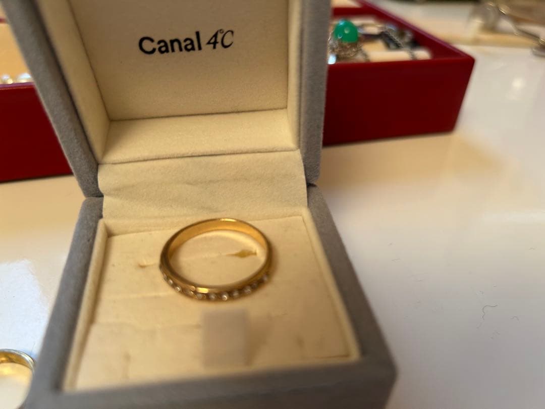 L*】様 生前整理　遺品整理　刻印ゴールドアクセサリーセット